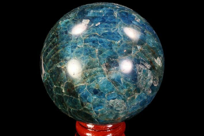 Bright Blue Apatite Sphere - Madagascar #90202